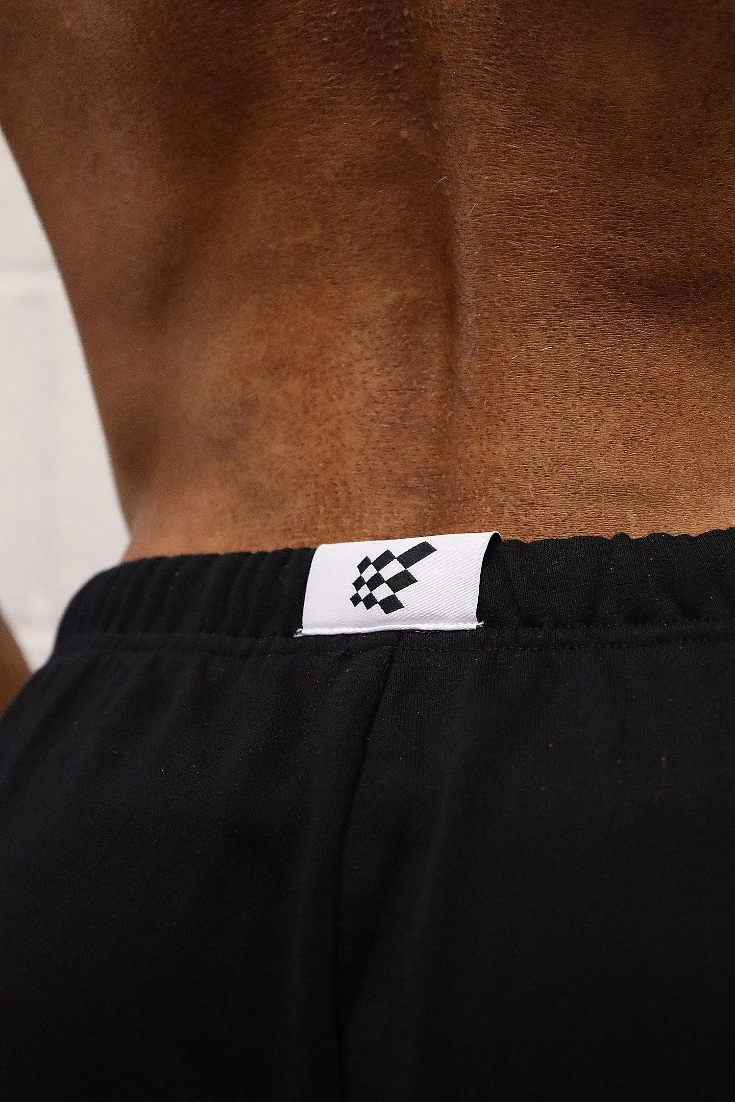 French Terry Athletic Joggers - Black