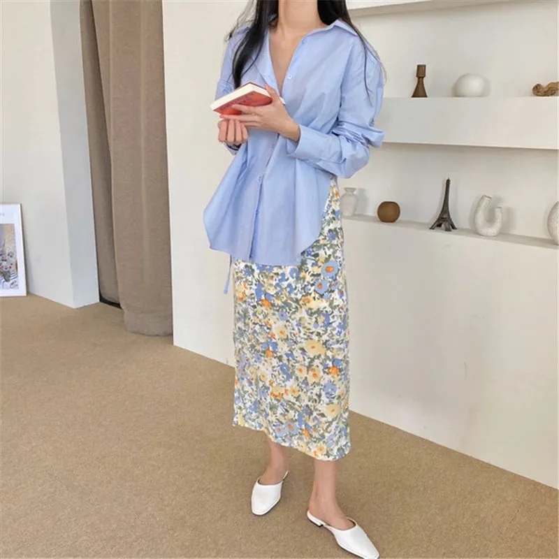[Korean Style] Esmin Loose fit Drawstring Shirts