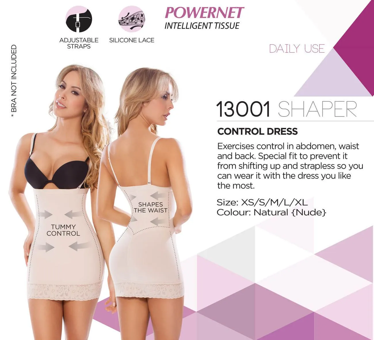 Moldeate 13001 Tummy Control Slip Shaper